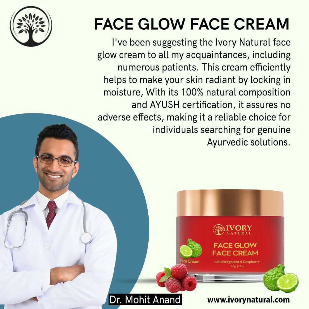 Ivory Natural Face Glow Cream For Skin Glow With Moisture And Luminosity | Swadesiicart