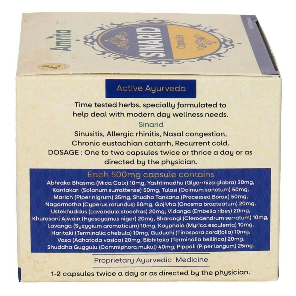 Amrita Sinarid Capsules - Swadesiicart
