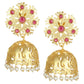 Joban Fashion Women Matte Gold Brass Jhumka | Swadesiicart