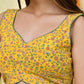 Amodini Designer Studio Floral Position Print Women Yellow Blouse
