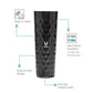 Vaya Drynk Stainless Steel Water Bottle Tumbler for Office - 600ml (Black) | Swadesiicart