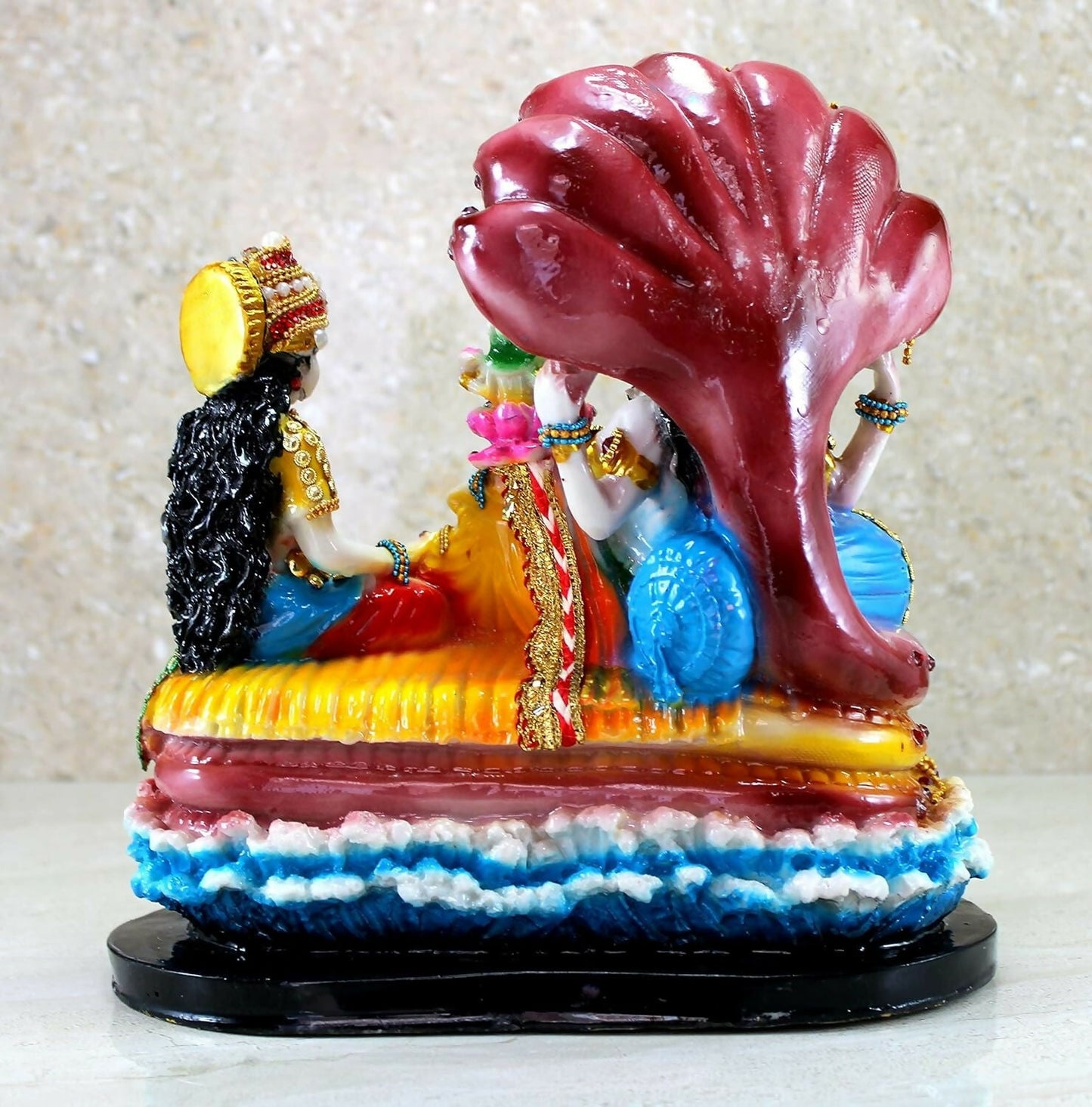 Esplanade - Vishnu With Laxmi In Ksheer Sagar Idol - Swadesiicart