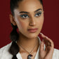 Women's Silver-Toned Purple Silver-Plated Handcrafted Chain - Ruby Raang | Swadesiicart