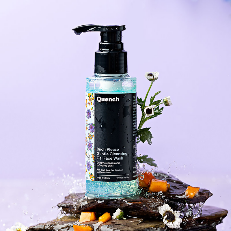 Quench Birch Please Gentle Cleansing Gel Face Wash | Swadesiicart