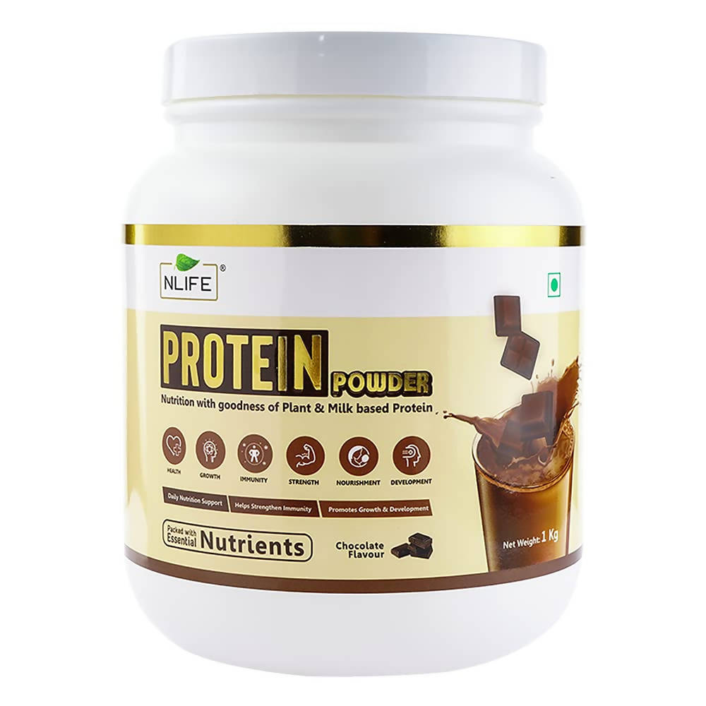 NLife Protein Powder Chocolate Flavor - Swadesiicart