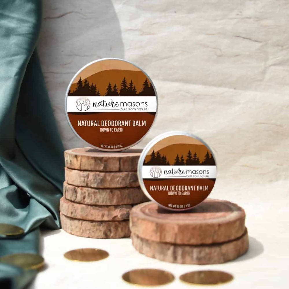 Nature Masons Down to Earth Natural Deodorant Balm | Swadesiicart