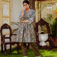 Vaasva Women Olive Green Muslin Floral Print Alia cut Kurta & Pant (Cord set) - Swadesiicart