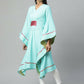 Ahalyaa Womens Blue Rayon Printed Kaftan | Swadesiicart