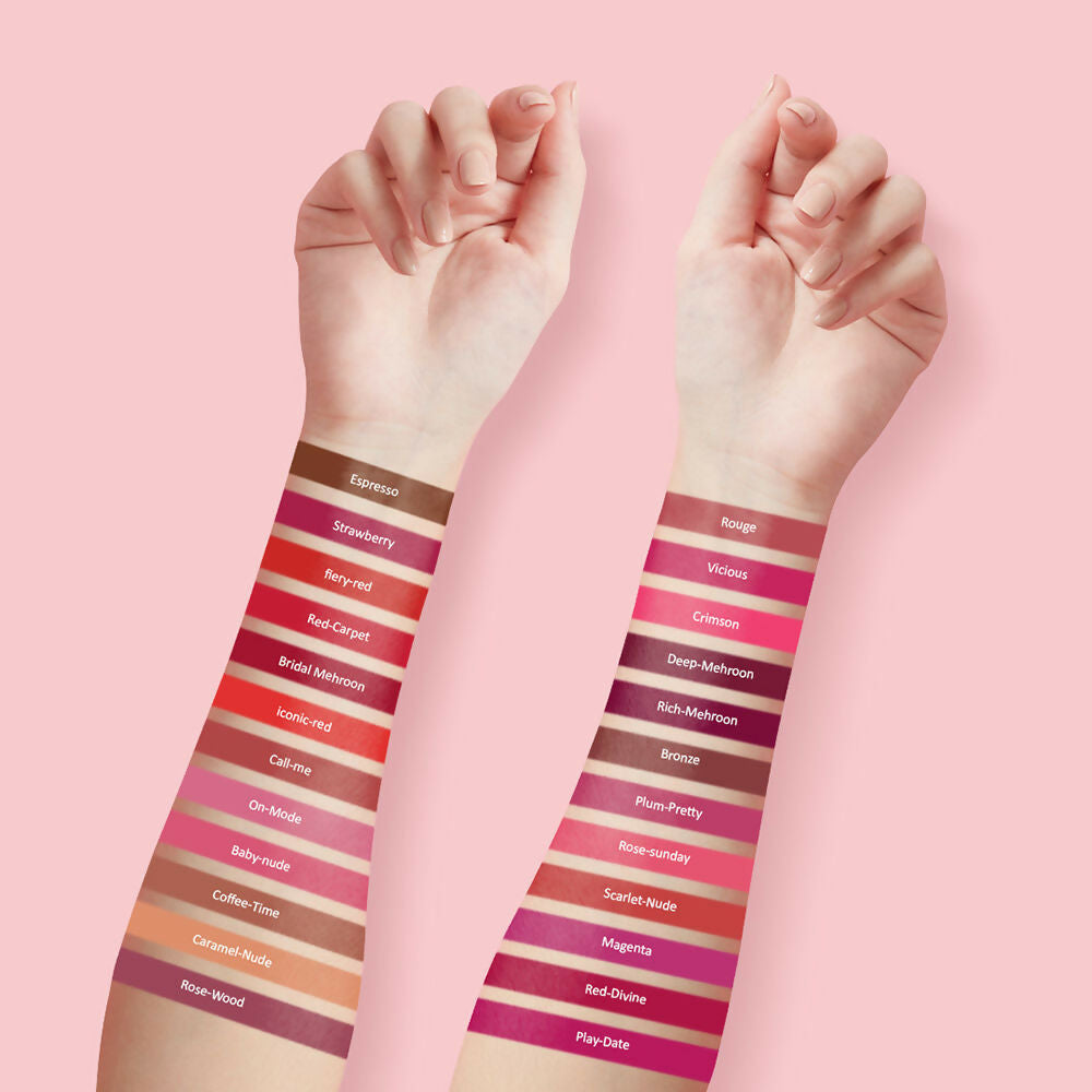 Colors Queen Hold Up Full Day Non Transfer Lipstick - Bridal Mehroon | Swadesiicart