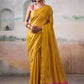 Shree Shyam Fashion Tissue Silk Yellow Saree