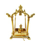 CraftVatika Gold Toned Aluminium Swing Jhula With Ladoo Gopal | Swadesiicart