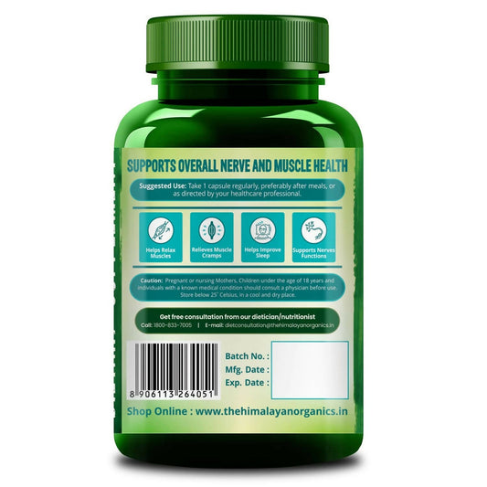 Himalayan Organics Highly Absorable Magnesium Glycinate Capsules | Swadesiicart