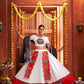 AI Fashion White Art Silk Designer Navratri Lehenga Choli Collection