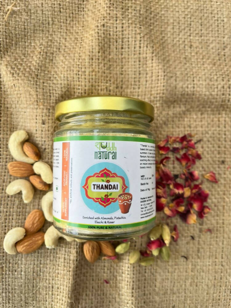 Shuddh Natural Instant Ayurvedic Thandai Powder - Nuts and Seeds Superfoods | Swadesiicart