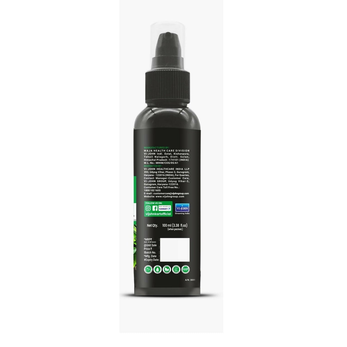 VI-JOHN Master Stroke Green Tea Face Wash Brightening Skin And Improving Texture For All Skin Type | Swadesiicart
