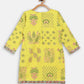 Ahalyaa Yellow Viscose Rayon Straight Kids Kurta Pants With Dupatta For Girls | Swadesiicart