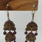 Terracotta Peacock Stud jhumkas