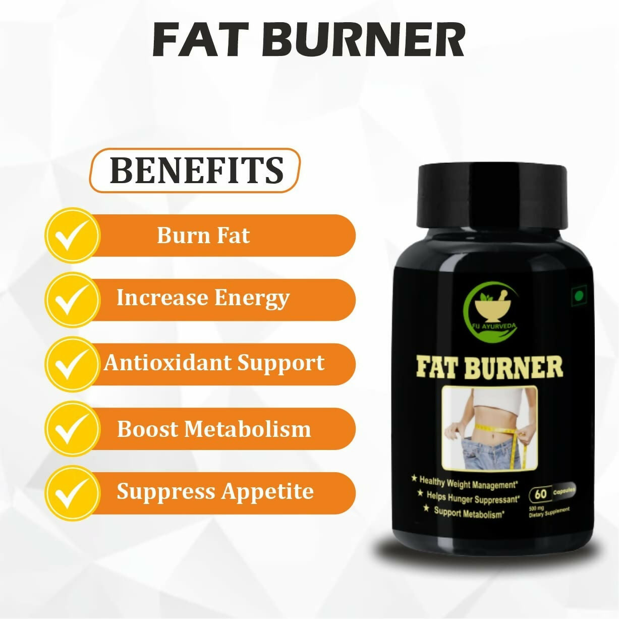 Fij Ayurveda Fat Burner Capsules | Swadesiicart