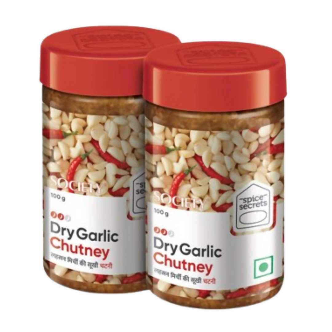 Society Dry Garlic Chutney Jar | Swadesiicart