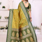 Aastha Fashion Pista Green South Soft Silk Zari Weaving Saree