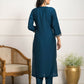Festive Wear Ethnic Rama Viscose Chanderi Stitched Suit With Dupatta - Tanisha | Swadesiicart