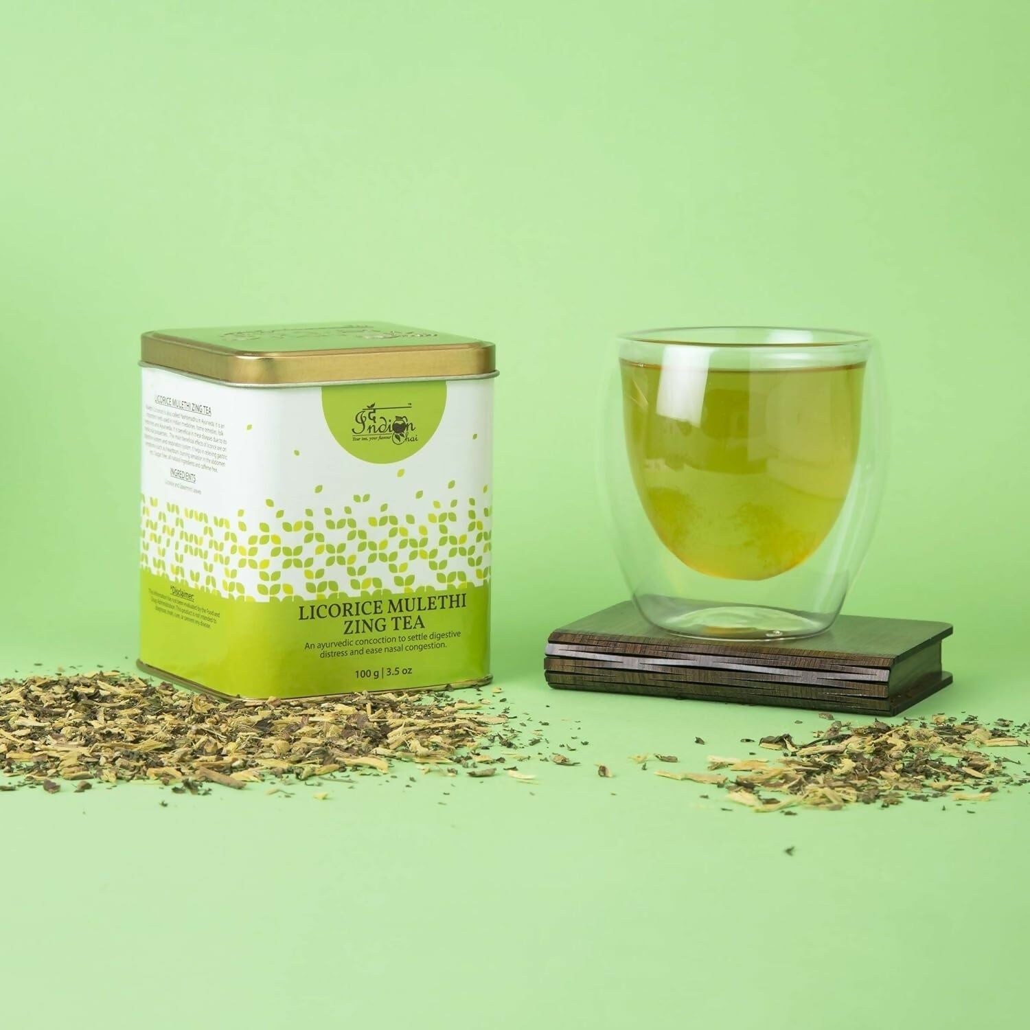 The Indian Chai - Licorice Mulethi Zing Ayurvedic Tea | Swadesiicart