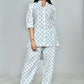 Morchari Digital Print Semi Muslin Co-Ord Set Top & Trouser-Multicolor - Swadesiicart