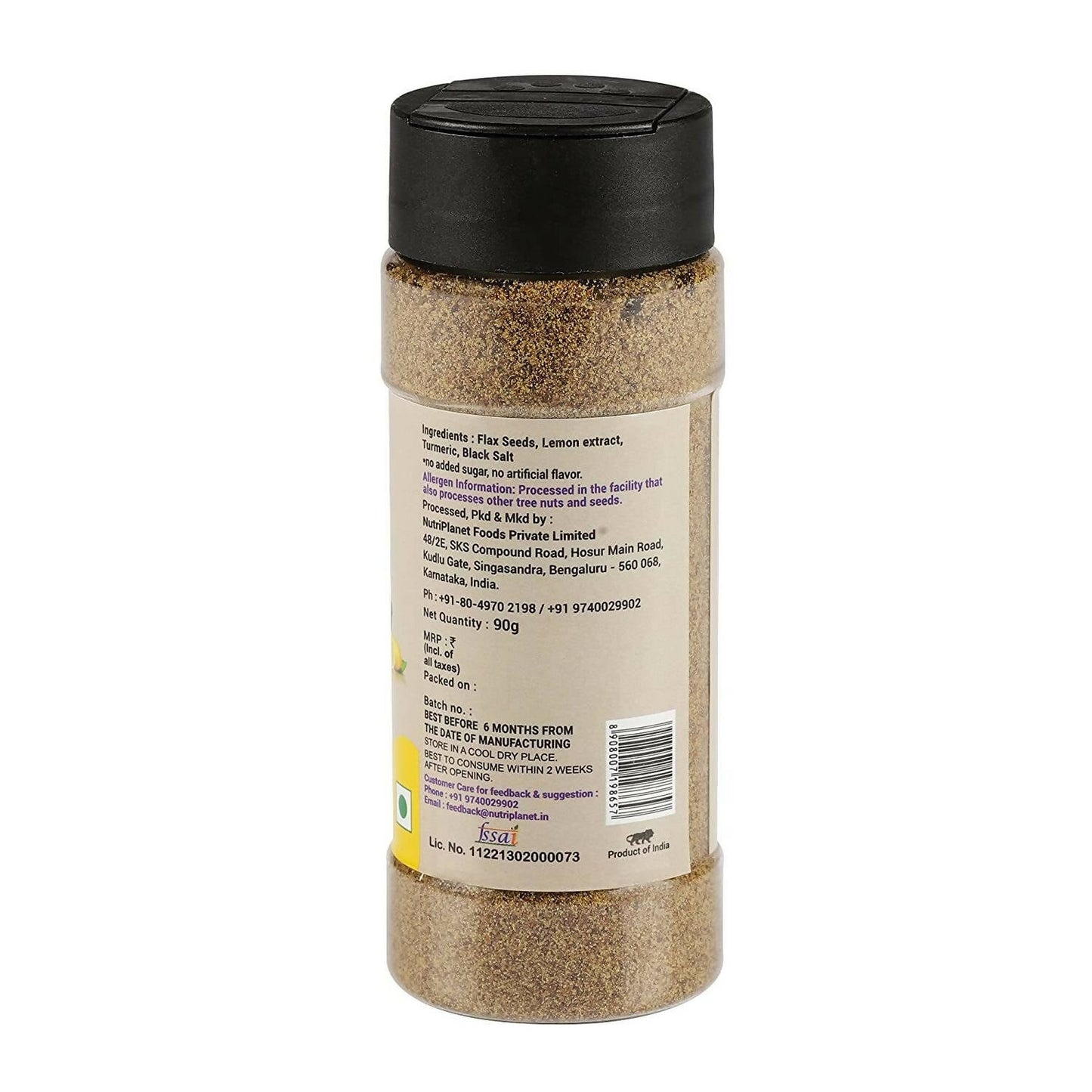 Fulsome Roasted Flax Seeds Powder - Lemon Roasted - Swadesiicart
