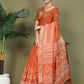 Shree Shyam Fashion Cotton Orange Saree