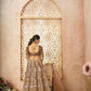 Kesar Fab Coffee Banarasi Silk Embroidered Lehenga | Swadesiicart