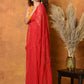 Very Much Indian Pure Mul Cotton Handloom Saree - Red | Swadesiicart