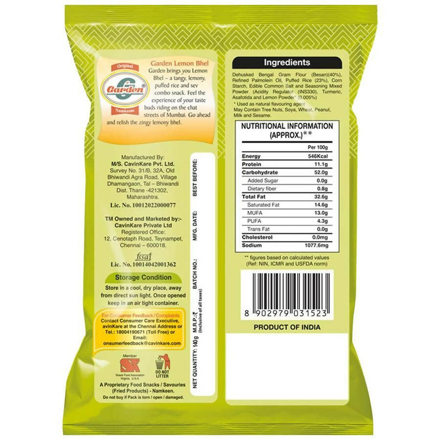 Garden Lemon Bhel Mumbai Special - Swadesiicart