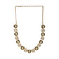 Kundan and Daimond Neckpiece (Gold) - Ruby Raang | Swadesiicart