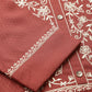 Brown Poly Rayon Floral Embroidered Top - Zeny