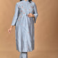 Morchari Women And Hand Embroidery Co-Ord Set-Grey - Swadesiicart
