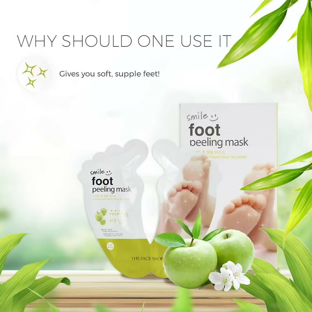The Face Shop Smile Foot Peeling Mask - Korean Skincare | Swadesiicart