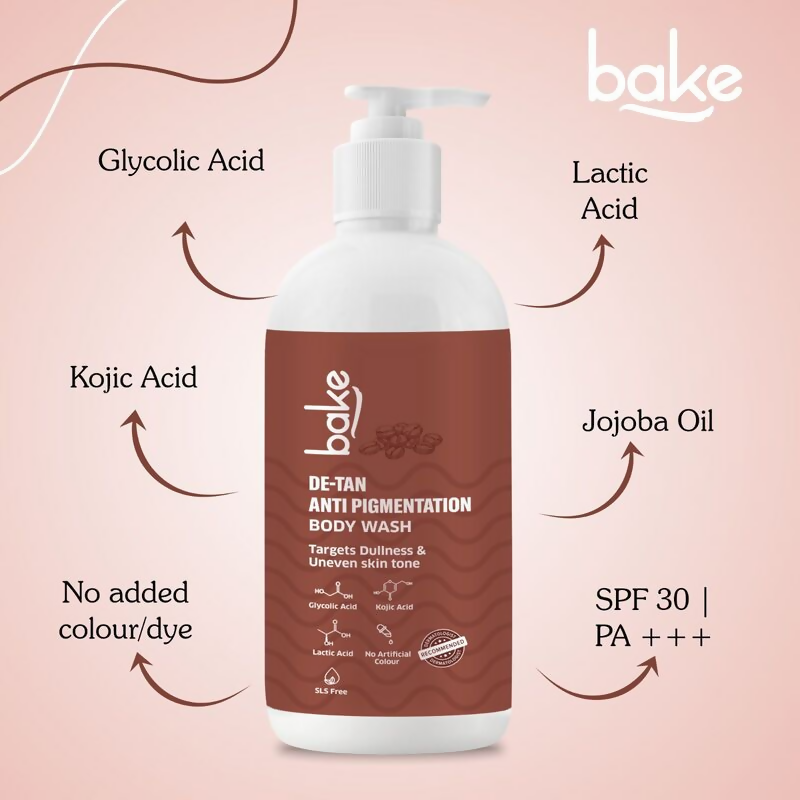 Bake De-Tan Anti Pigmentation Coffee Body Wash | Swadesiicart