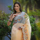 Vamsee Sanyogita Sanyogita - Yellow Organza Saree - Swadesiicart