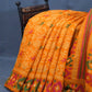 Shades Of Orange Floral Design Semi Chanderi Saree By Gayathri Reddy Designer Studio | Swadesiicart