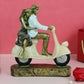 Tied Ribbons Romantic Love Couple On Scooter Showpiece Statue Decorative Items For Home | Swadesiicart