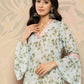 Ahalyaa Women's Traditional wear Kurta - Sky Blue | Swadesiicart