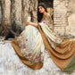 Joban Fashion Olive Green And Ivory Pure Crepe Pure Handloom Banarasi Silk Saree | Swadesiicart