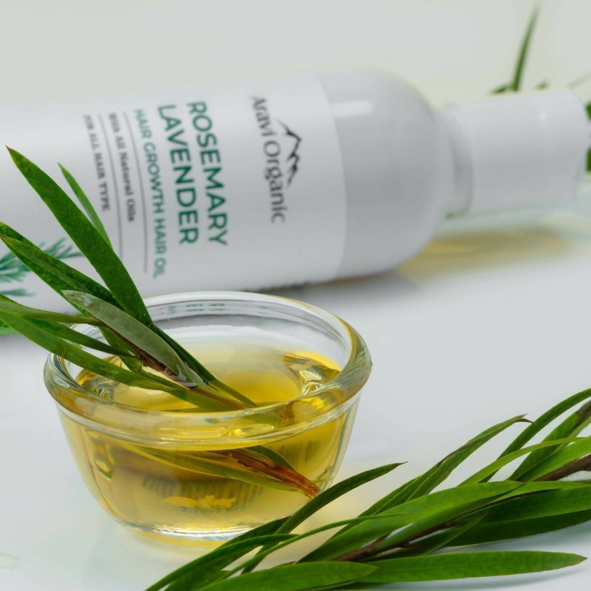 Aravi Organic Rosemary Lavender Hair Growth Hair Oil | Swadesiicart