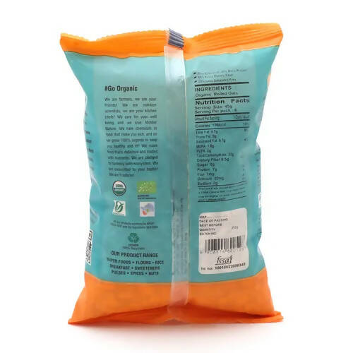 Truefarm Organic Rolled Oats - Swadesiicart