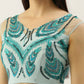 House of Panchhi Seagreen Net Sequins Embroidered Lehenga & Blouse with Dupatta | Swadesiicart