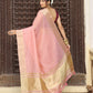 Shree Shyam Fashion Pink Cotton Saree