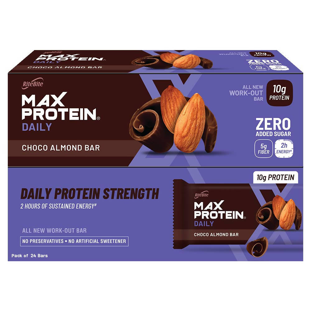 RiteBite Max Protein Daily Choco Almond Bar - Swadesiicart