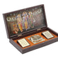 Xcellent Ram Darbar Charan Paduka with Golden Finish Worship Rectangular Box - Swadesiicart