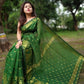 Exclusive Collection Green Beautiful Cotton Silk Saree - Swadesiicart
