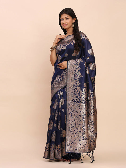 Astita Banarasi Silk Saree | Swadesiicart